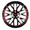 Alu kola MAM RS4 BLACK PAINTED RED INSIDE 8,5x20" 5x120 ET35 72,6
